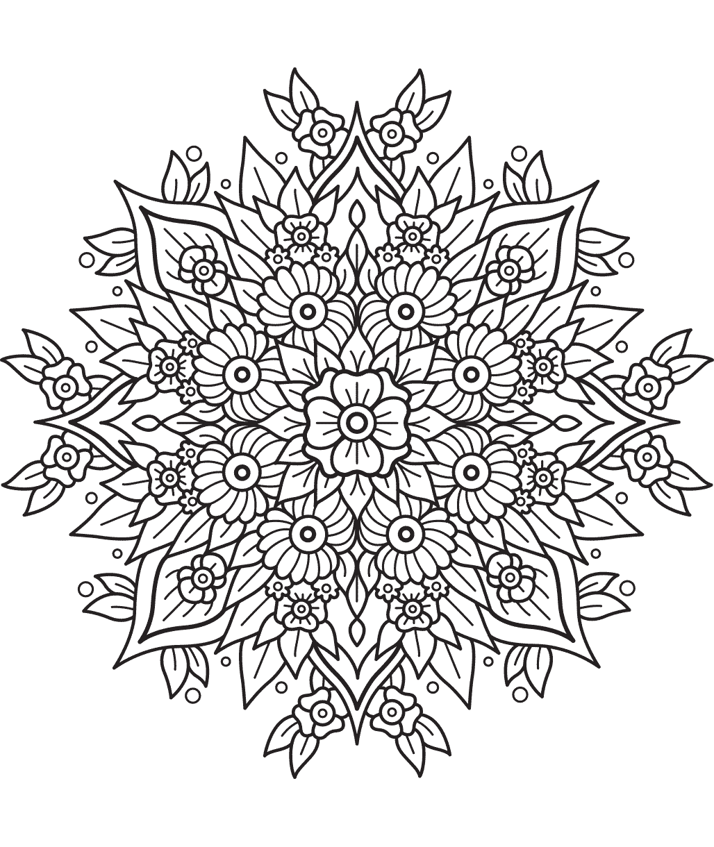 Mandala de flores