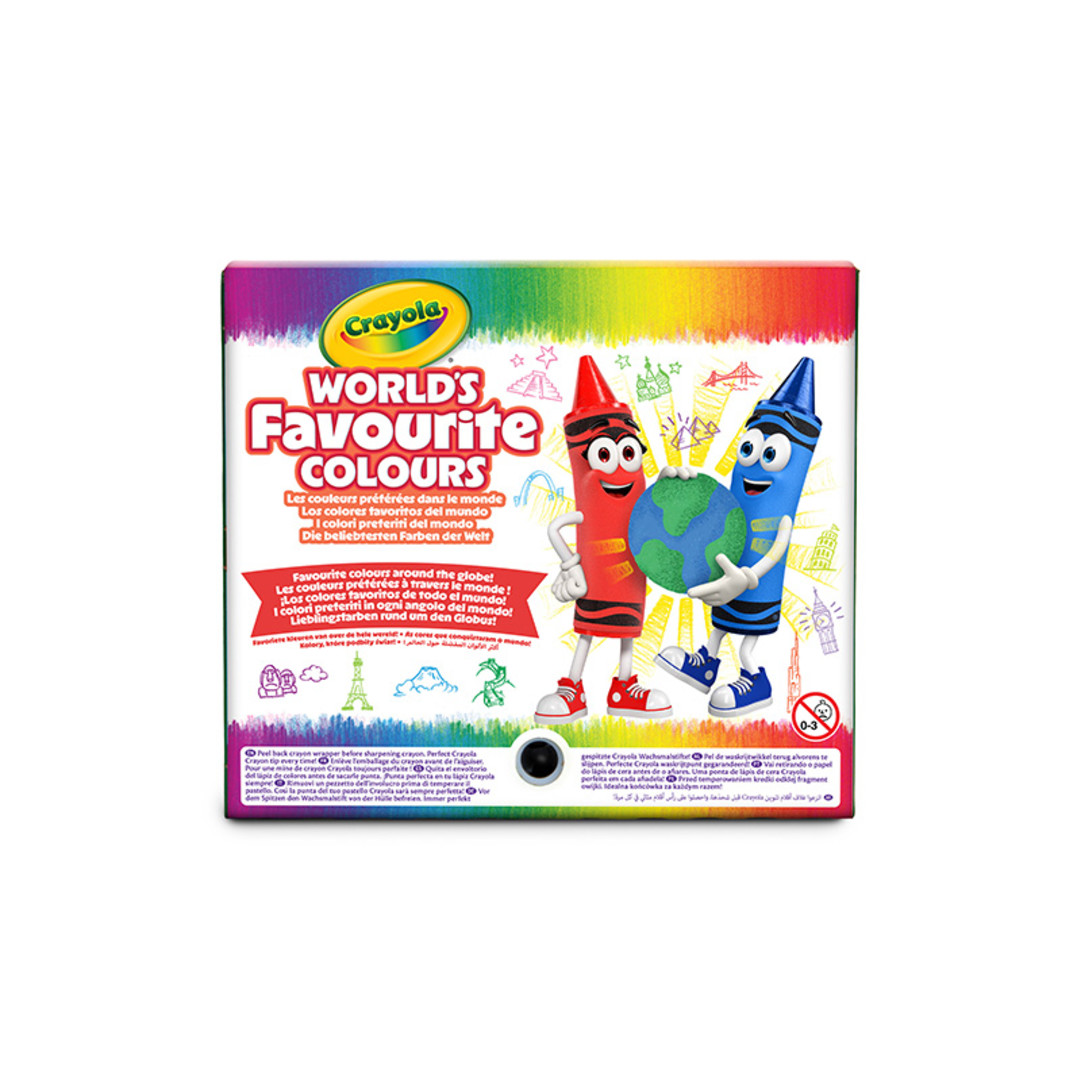 Wordl's Favoutire Colours - 64 pastelli a ceraBack view