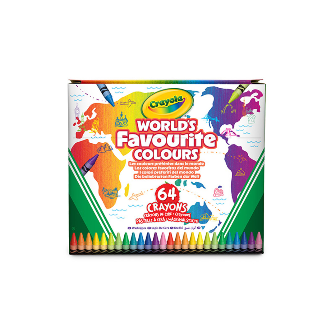 Wordl's Favoutire Colours - 64 pastelli a ceraFront view