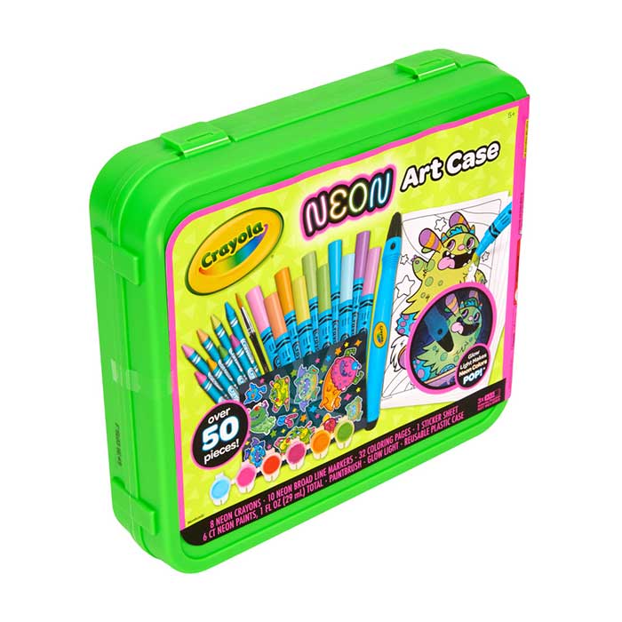 Neon Art Case with Glow Light left side view.