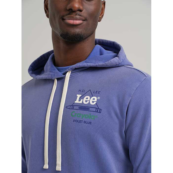 Crayola x Lee Limited Edition Colors Hoodie front view.