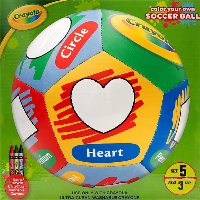 Crayola Score N' Explore Officially Licensed Size 5 Color Ball – Shapes Explorer front view
