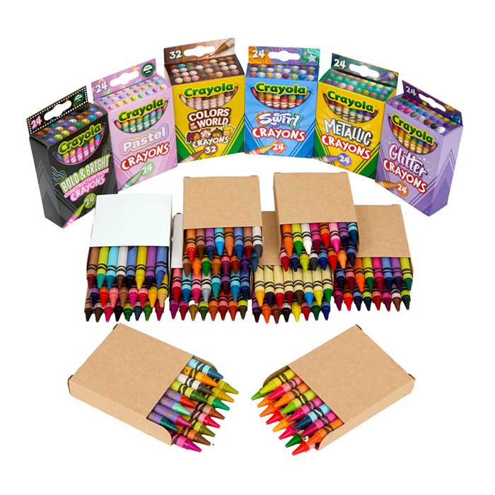 Limited Edition Crayon Tub, 288 Colors contents.