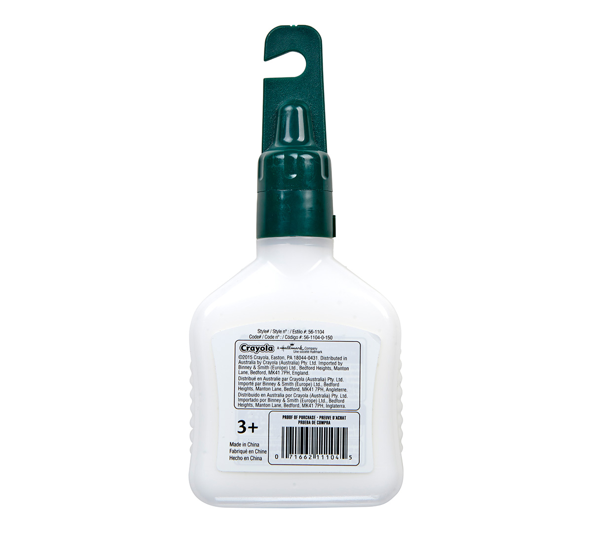 Crayola® School Glue 118ml  back view.