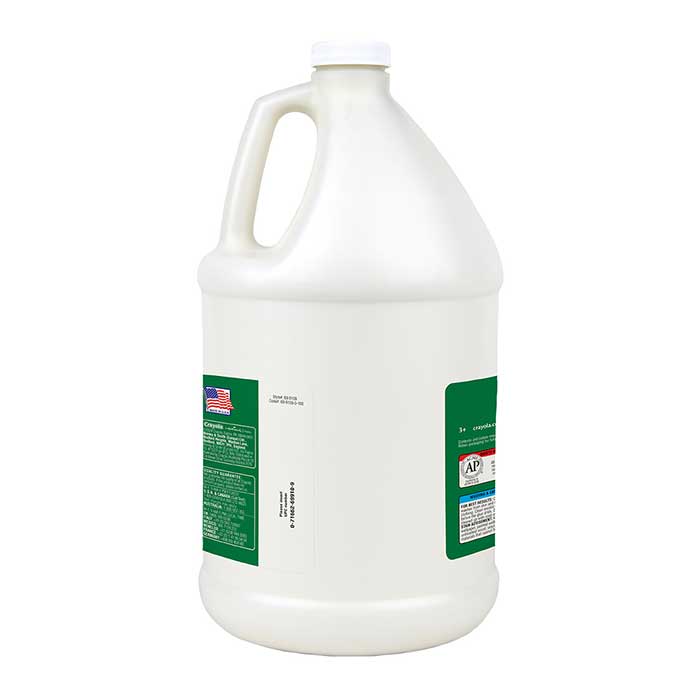 Washable No-Run School Glue, 128oz back view.