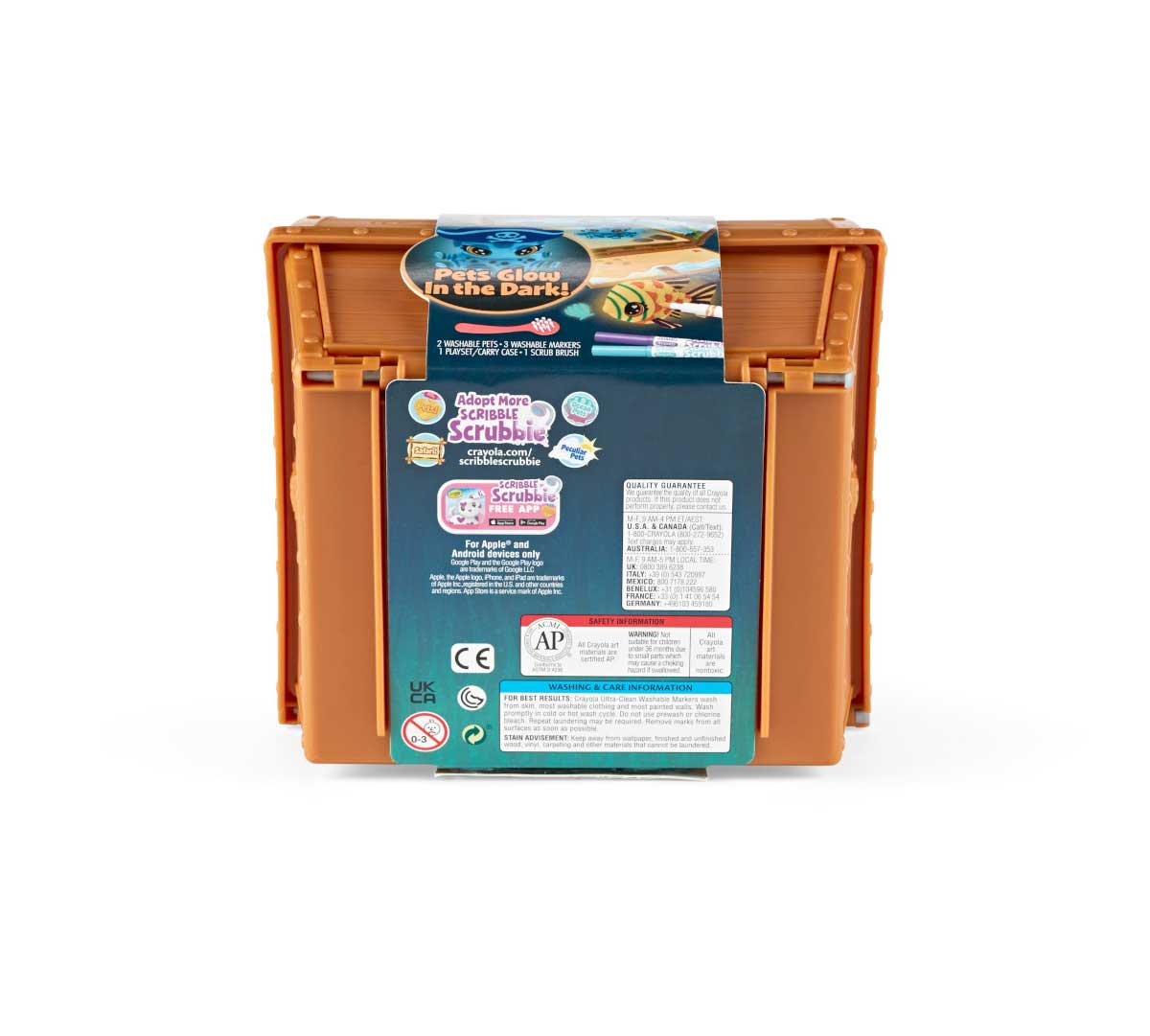 Scribble Scrubbie Pets Glow Ocean Treasure Chest Playset bottom view.